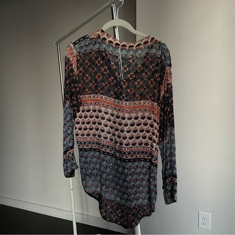 Free People Patterned Button Top - image 6
